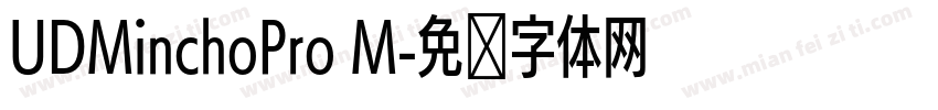 UDMinchoPro M字体转换